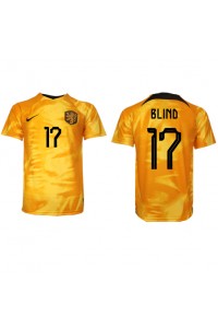 Nederland Daley Blind #17 Voetbaltruitje Thuis tenue WK 2022 Korte Mouw